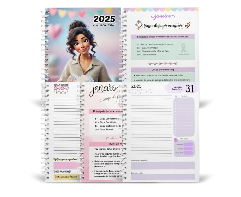 Imagem da Agenda da Empreendedora